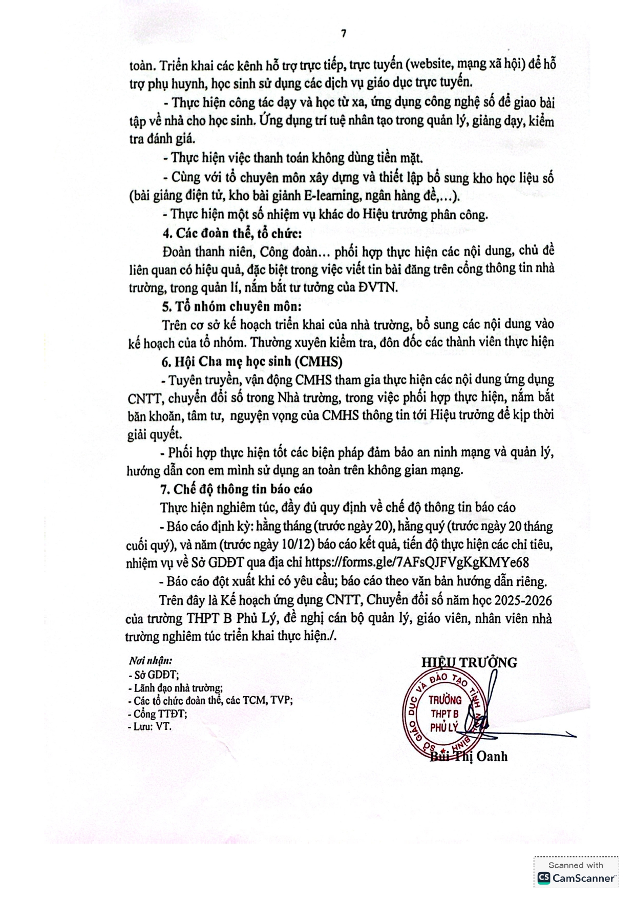 KẾ HOẠCH ỨNG DỤNG CNTT VÀ CHUYỂN ĐỔI SỐ NĂM HỌC 2025 - 2026